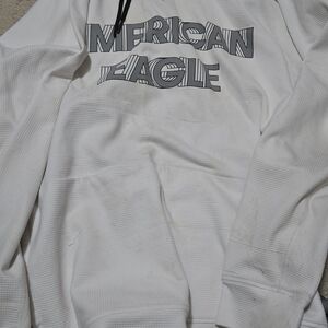 American Eagle Outfitters Cream Hoodie